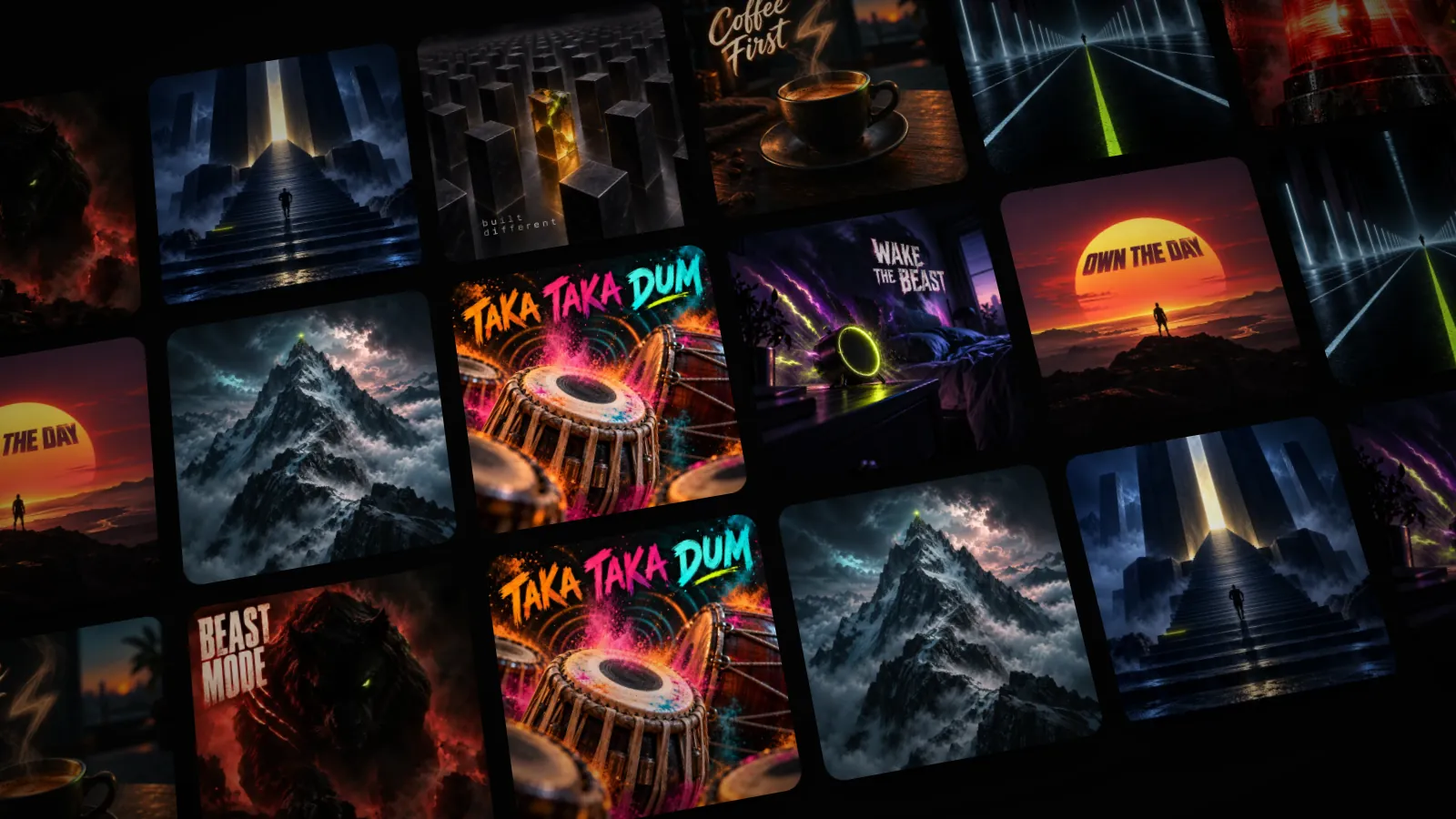 The ten Pro Audio cover artworks, tilted in a grid