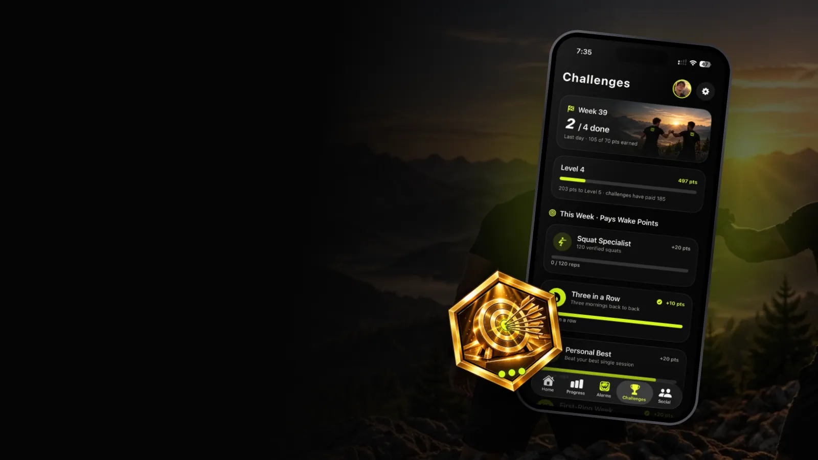Week 42 challenges in the Wakeletics app
